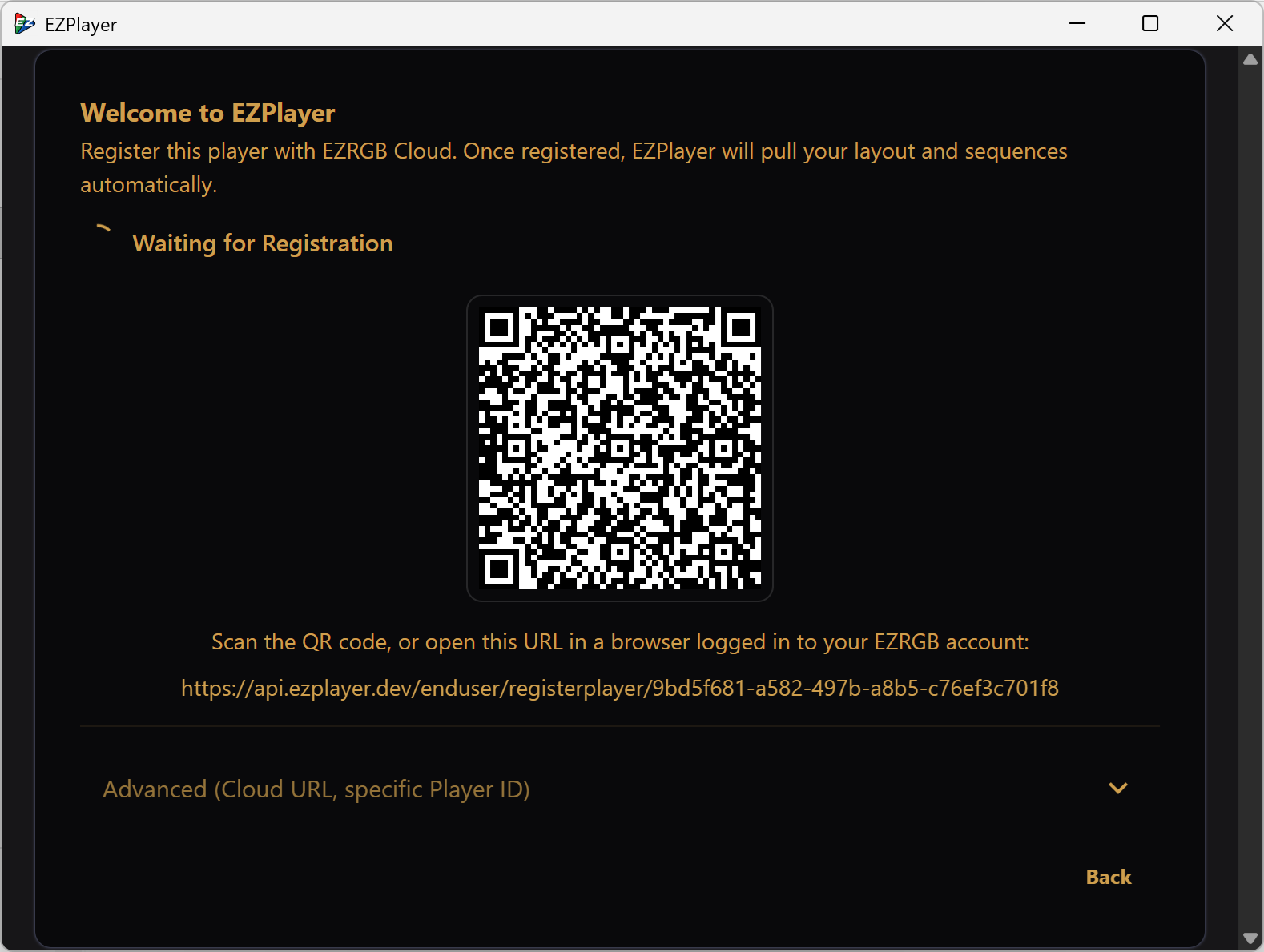 Cloud registration