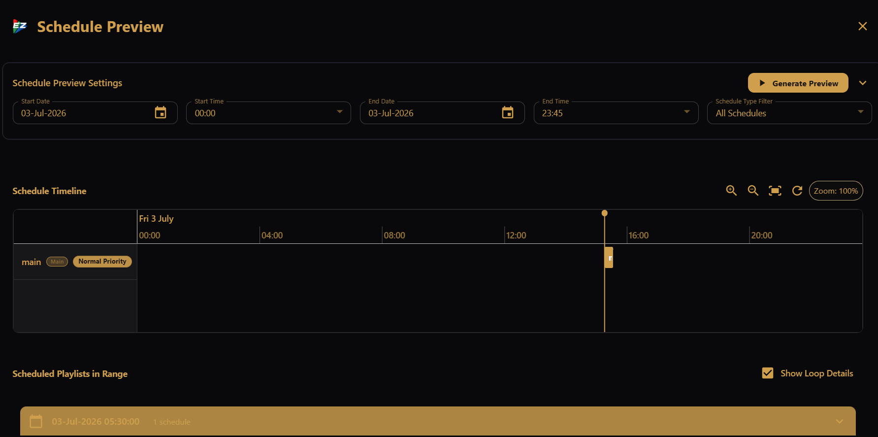 Generating Preview