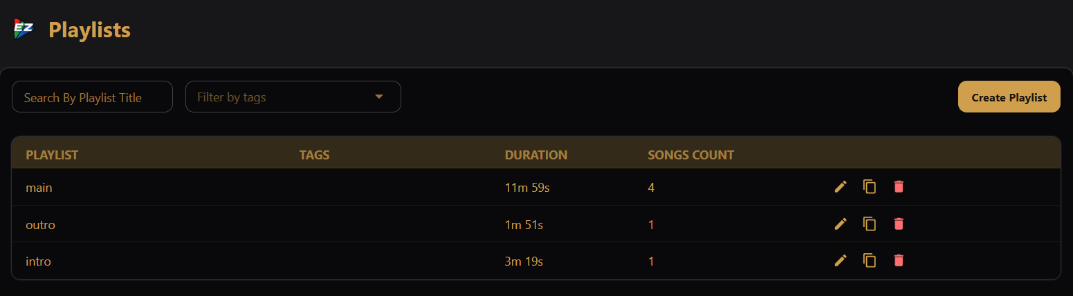 Playlists