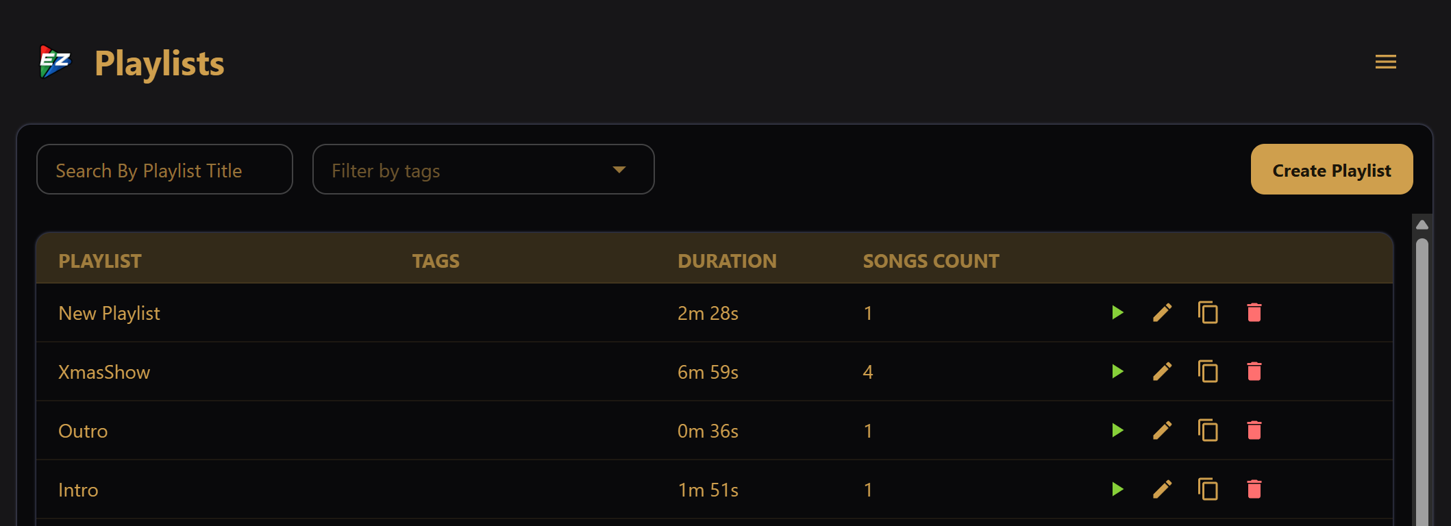 Playlists